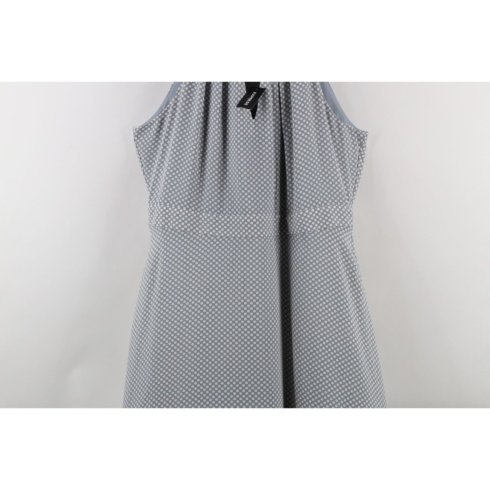 Express New Express Polka Dot Halter Neck Fit and Flare Dress Size XL / US 12-14 / IT 48-50 - 3 Thumbnail