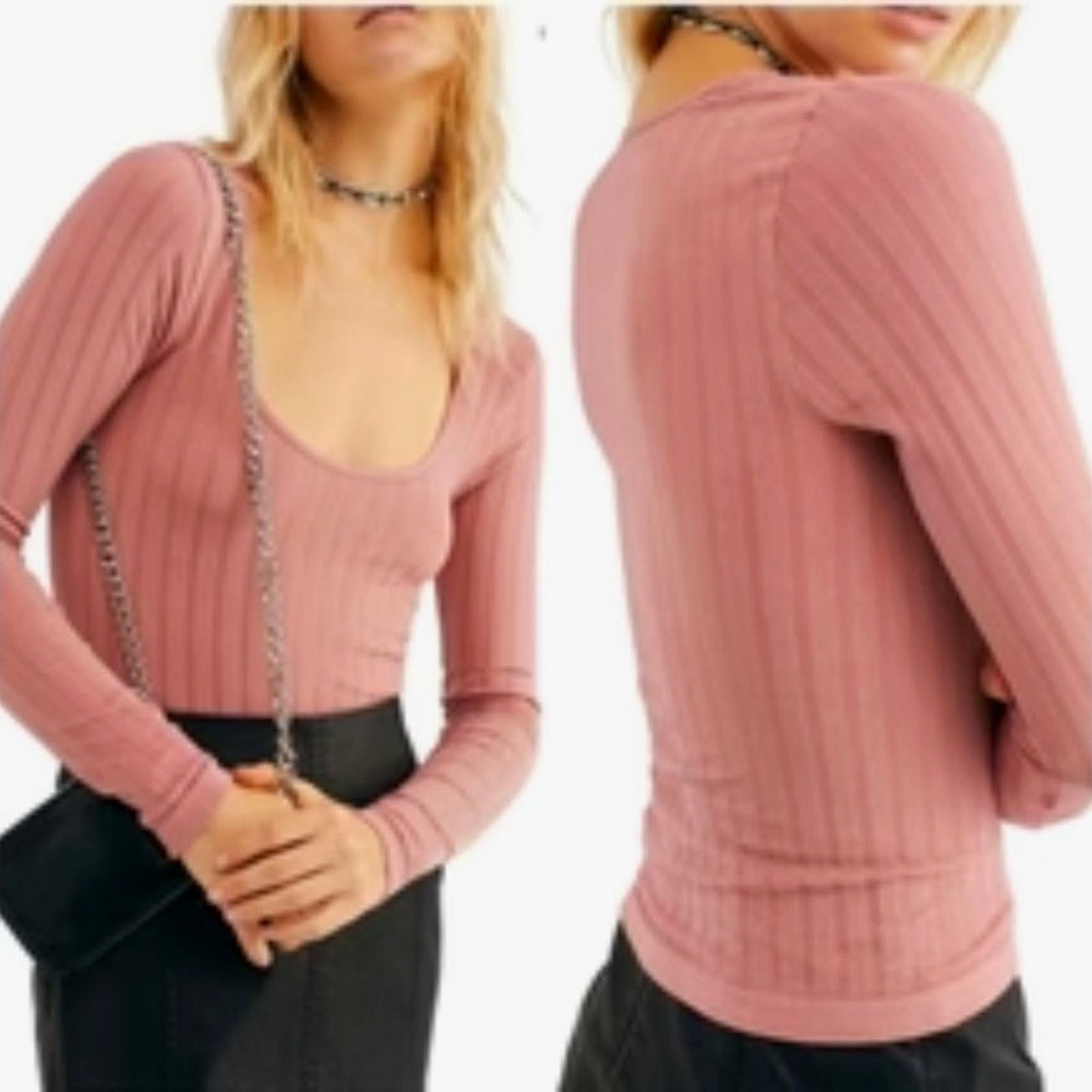 Free People Free People Lucky You Layering Top Blush Size M/L Size M / US 6-8 / IT 42-44 - 5 Thumbnail