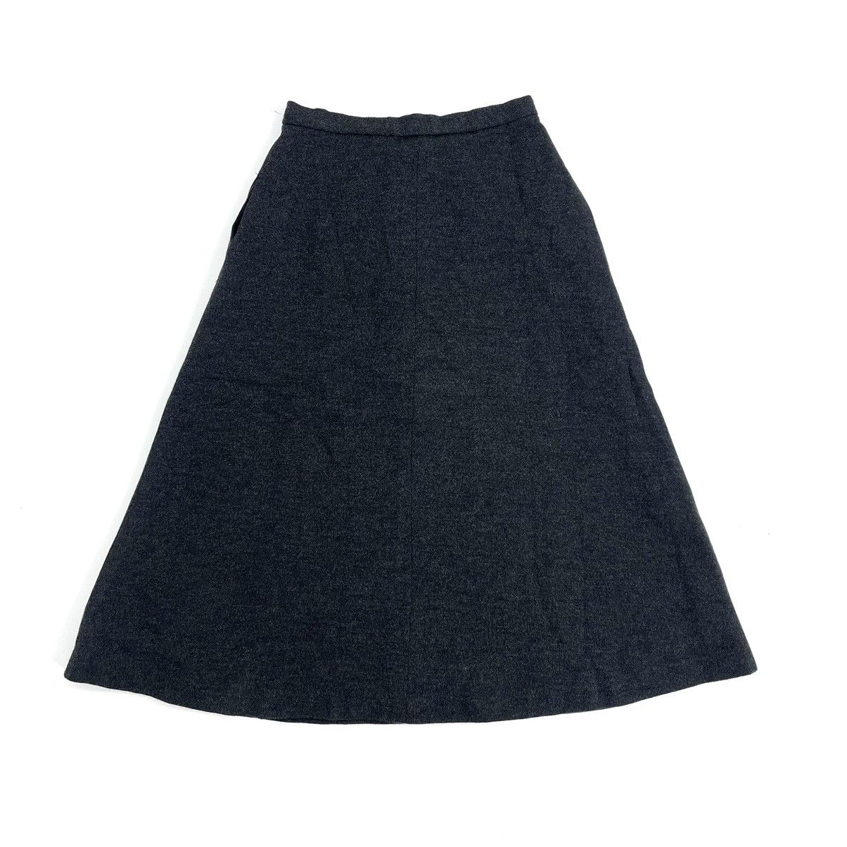 Comme des Garcons 1990s Vintage Comme Des Garcons CDG Midi Skirt Charcoal Size 25" / US 0 / IT 36 - 1 Thumbnail