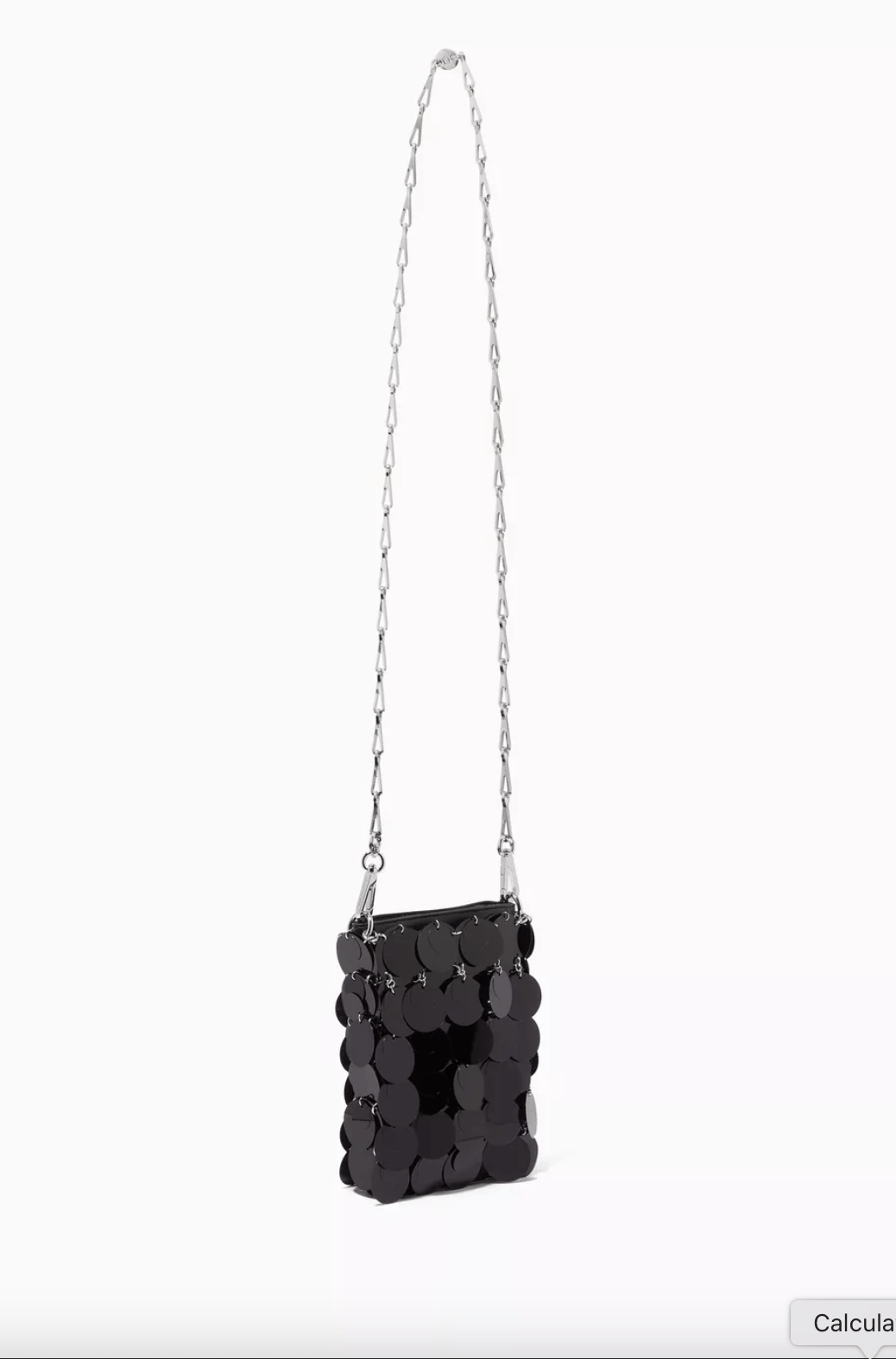 Paco Rabanne Mini Sequined Chain-link Crossbody bag