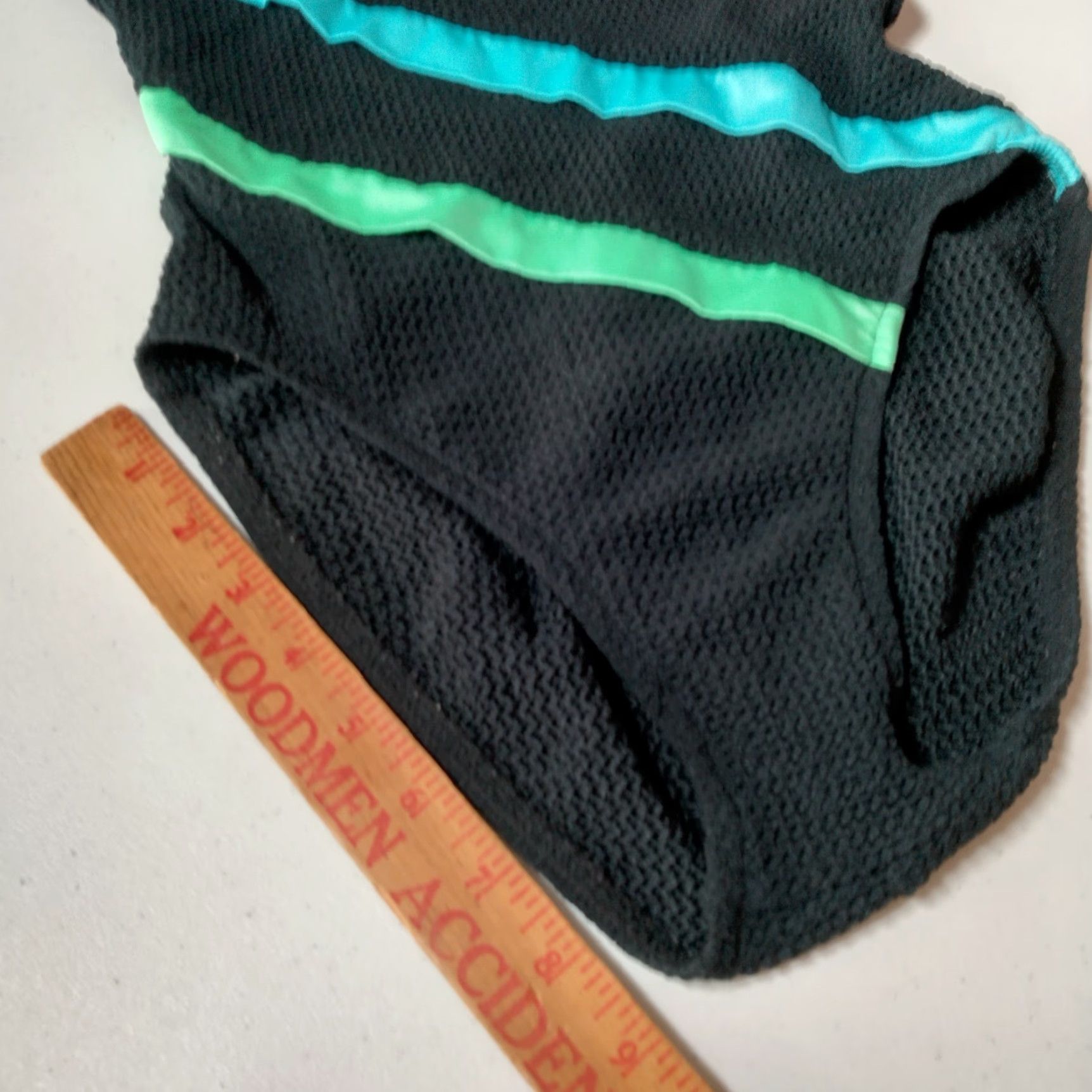 Vintage VINTAGE Mainstream Women's Swimsuit One Piece Adult Size 10 Black Pastel Stripe Woven Union Made 90s Size L / US 10 / IT 46 - 7 Thumbnail