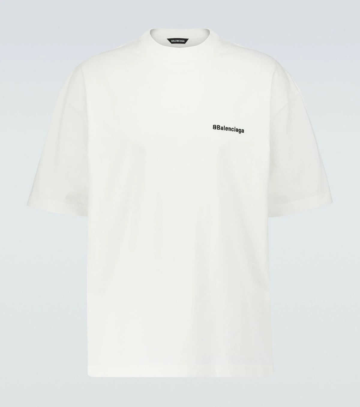 Balenciaga o1srvl11e1124 Dup / BB Corp T-Shirt Large Fit in White Size US L / EU 52-54 / 3 - 1 Thumbnail