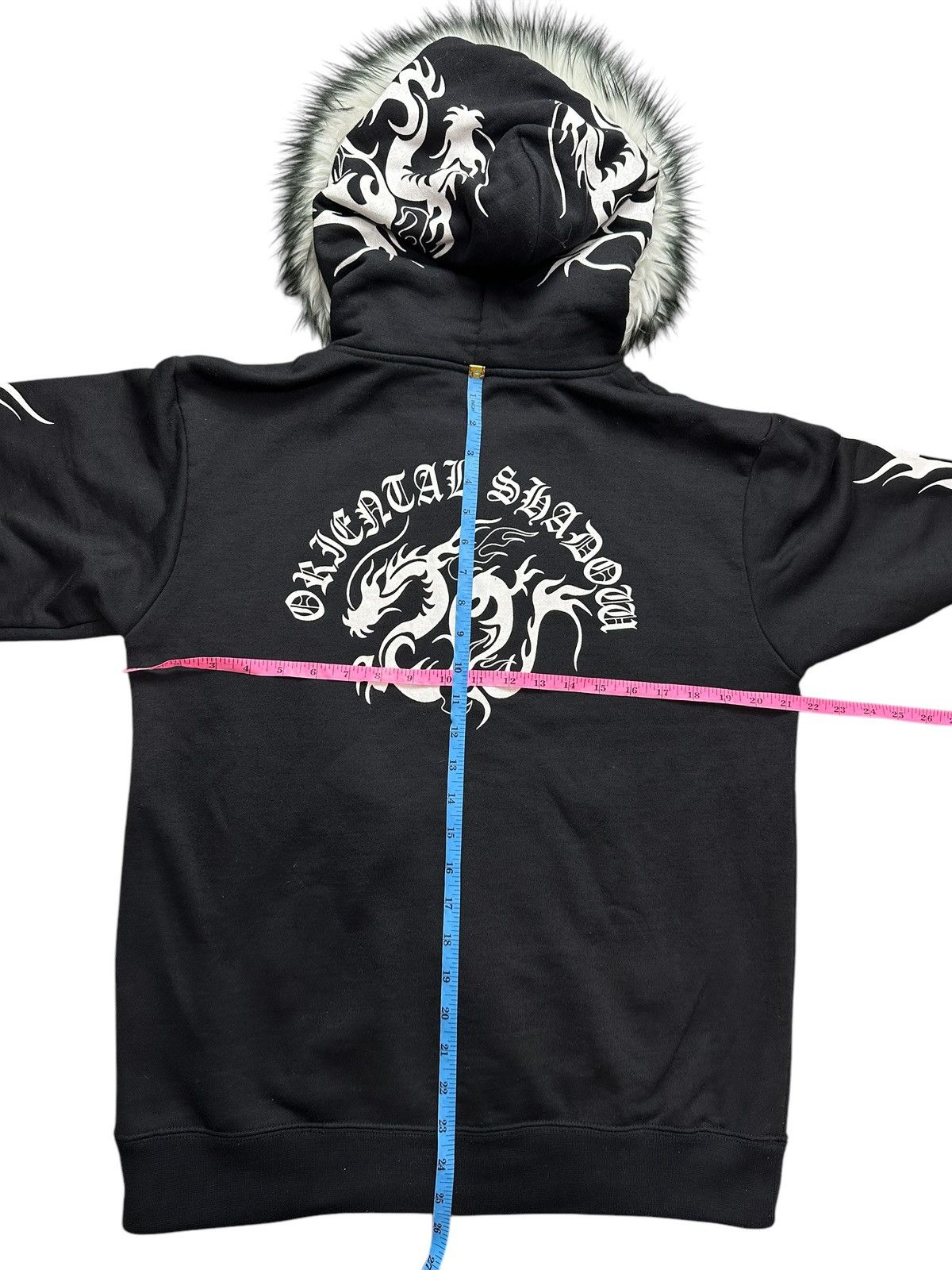 Japanese Brand WALL OF FAME TRIPLE DRAGON Zip Fur Hoodie IFSIX LGB STYLE Size US L / EU 52-54 / 3 - 11 Thumbnail