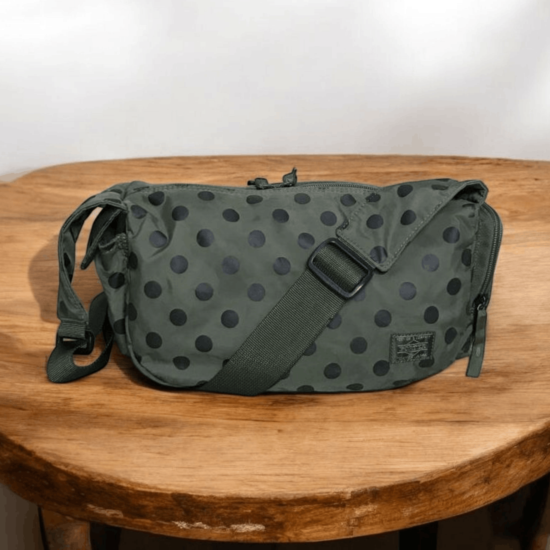 Head Porter × Porter Head Porter Olivedrab Polkadot Sling Bag 