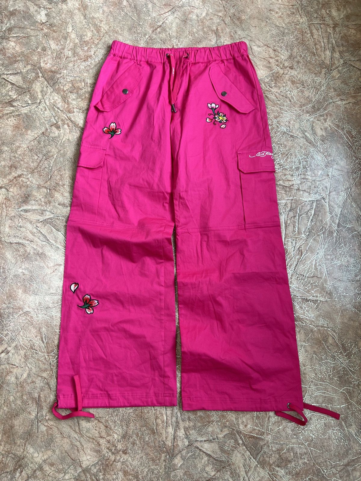 Other Vintage Ed Hardy Skull blossom magenta opium pink pants Size 30" / US 8 / IT 44 - 10 Thumbnail