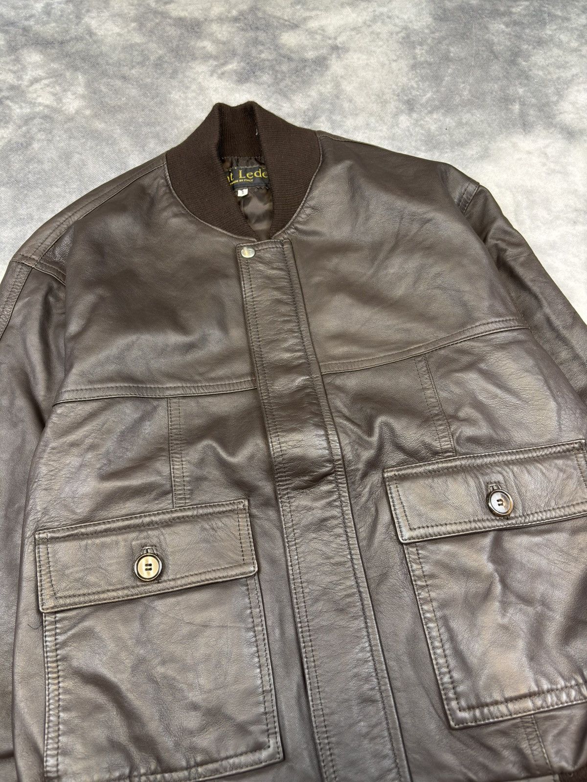 Leather Vintage Avantgarde Biker Leather Jacket Japanese USA 90s Size US M / EU 48-50 / 2 - 2 Thumbnail