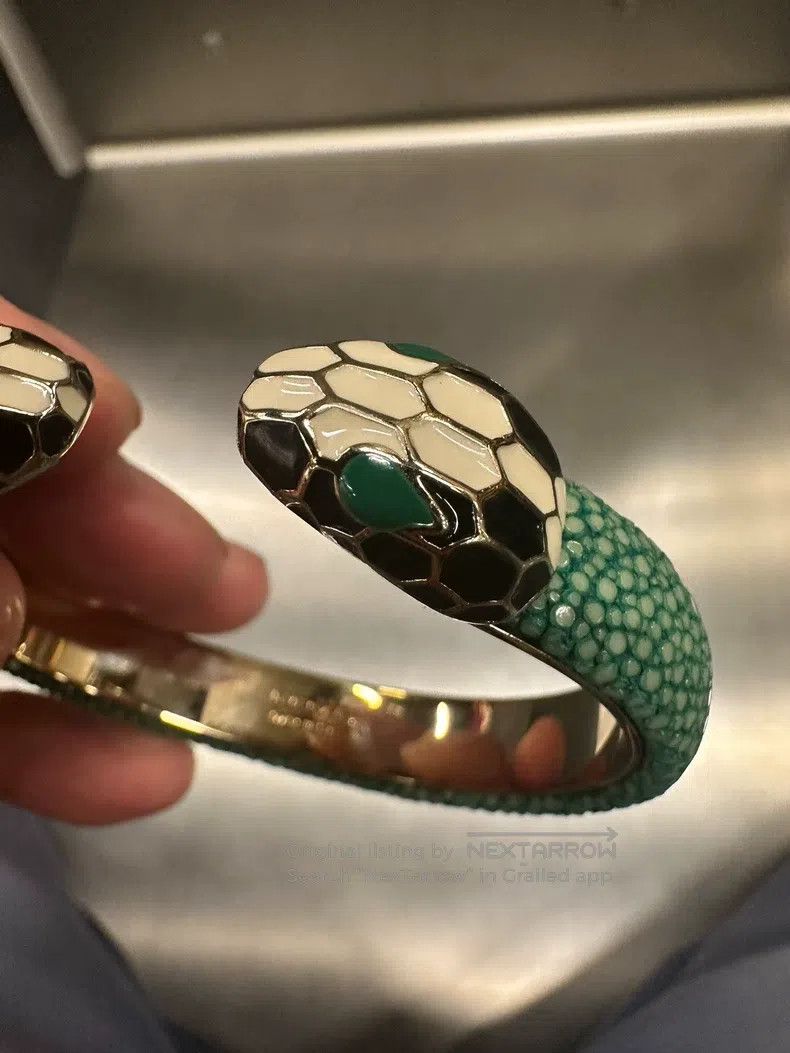 Bvlgari Bvlgari Green Snake Bracelet Size ONE SIZE - 5 Thumbnail