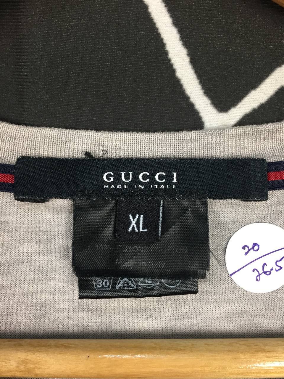 Gucci GUCCI Casual Plain Made In Italy Tee Size US XL / EU 56 / 4 - 14 Thumbnail
