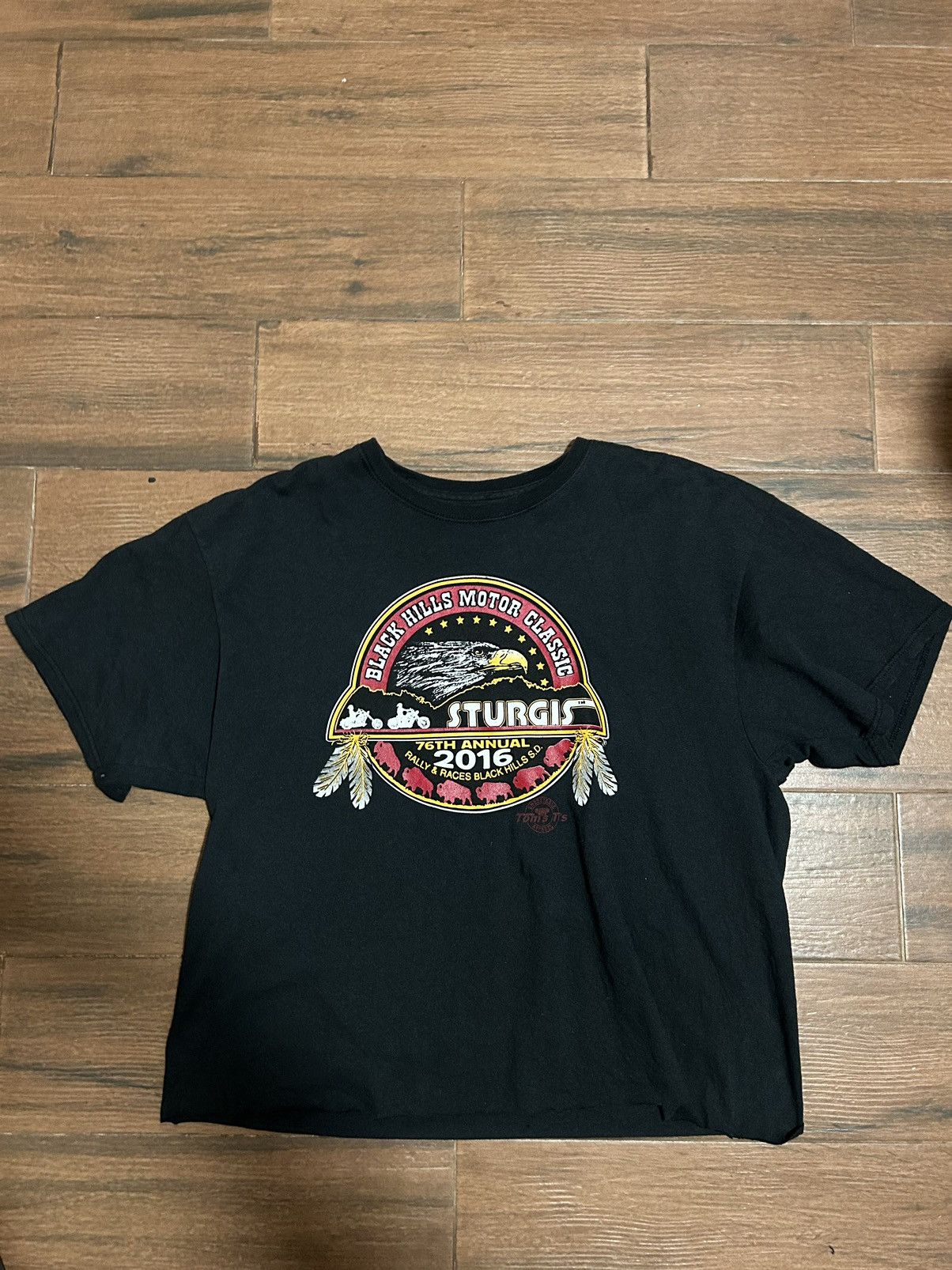 Other Vintage 2016 Sturgis Rally Black Hills Cropped T-Shirt XL Size US XL / EU 56 / 4 - 2 Thumbnail