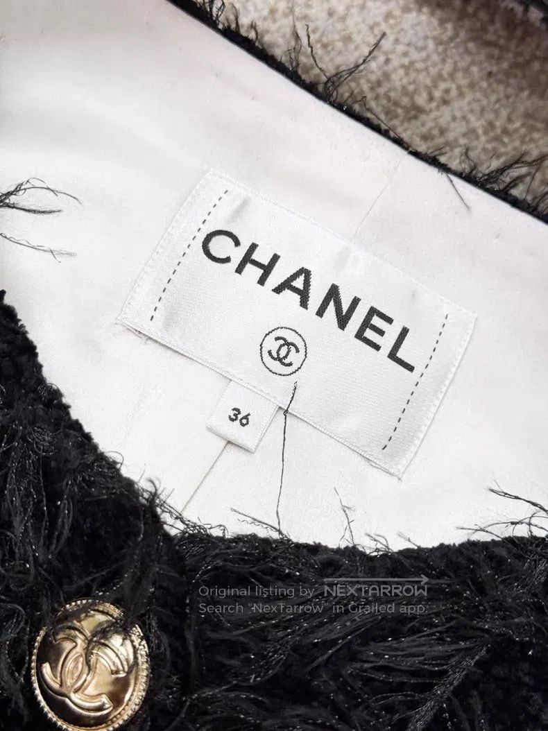 Chanel Chanel Tassel white cuff stitching woven long-sleeved jack Size XS / US 0-2 / IT 36-38 - 5 Thumbnail