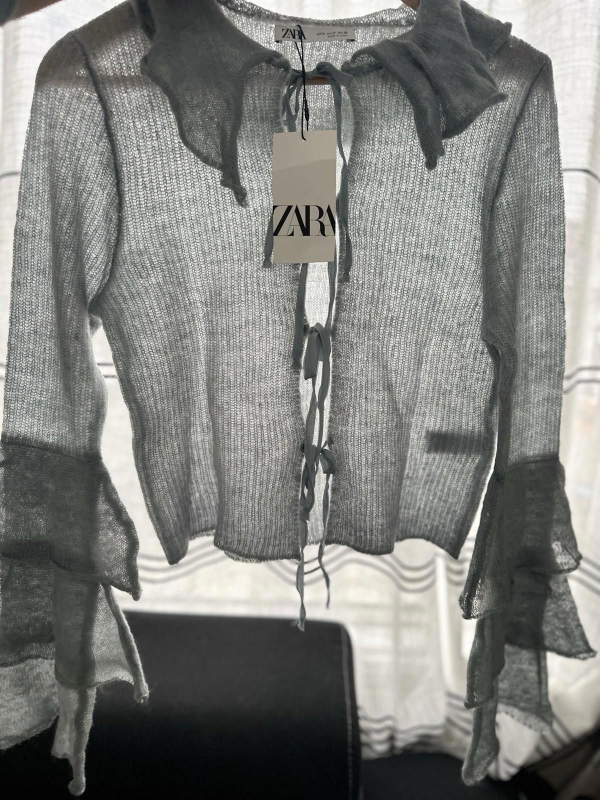 Zara ZARA cardigan with ties BNWT Size M / US 6-8 / IT 42-44 - 4 Thumbnail