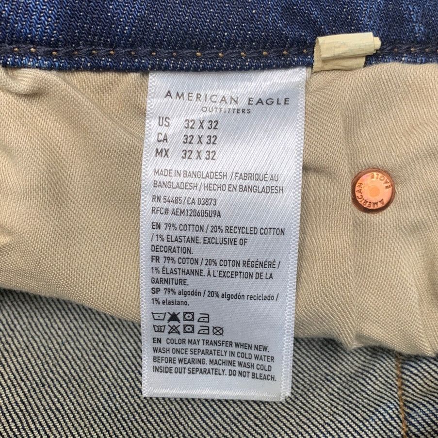 American Eagle Outfitters New American Eagle Womens 32X32 Cotton Blend Denim Jeans Size 33" - 7 Thumbnail