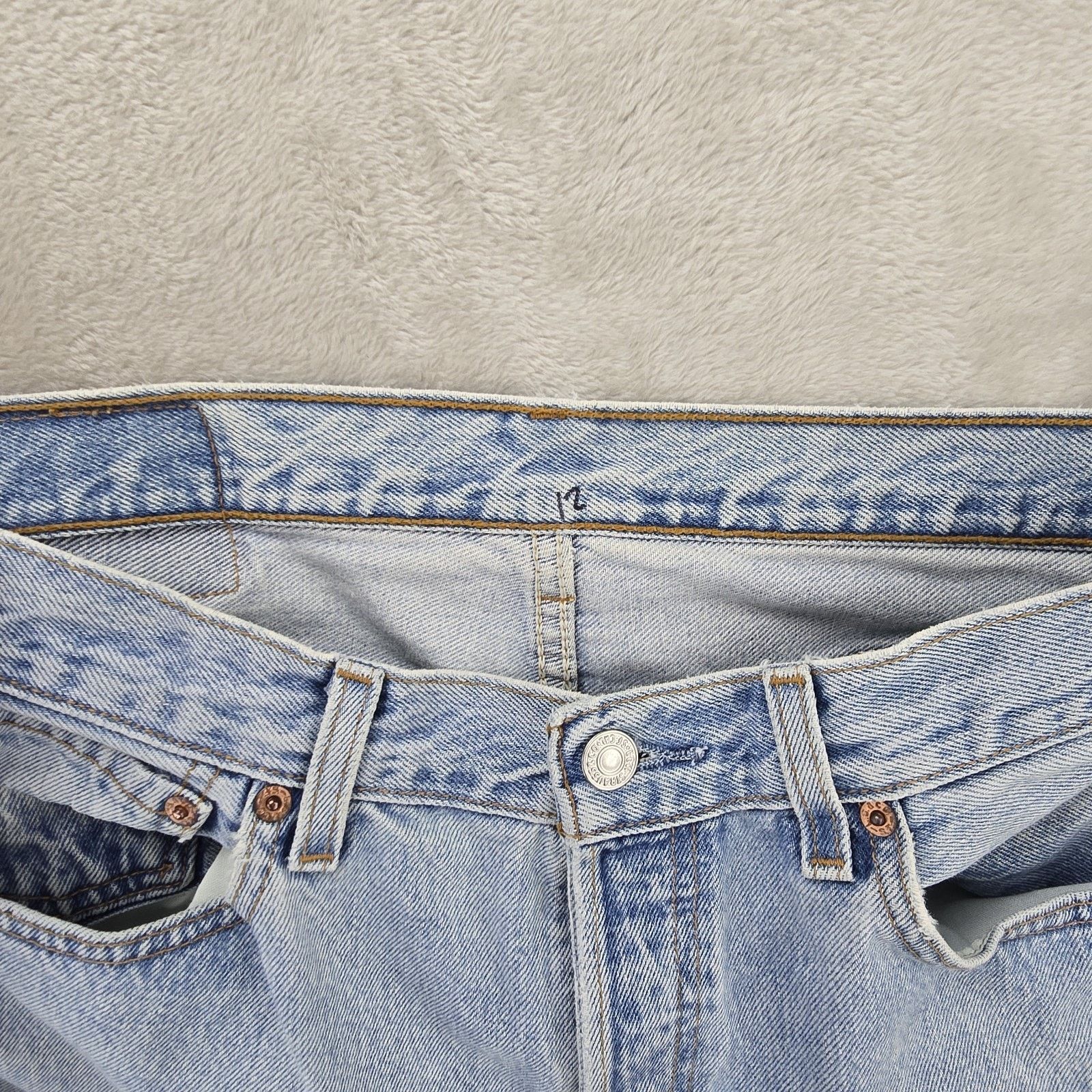 Levi's Vintage Levis 501 Women Jeans 33X34 (Fits 32x32) Blue 90s Size 32" / US 10 / IT 46 - 5 Thumbnail