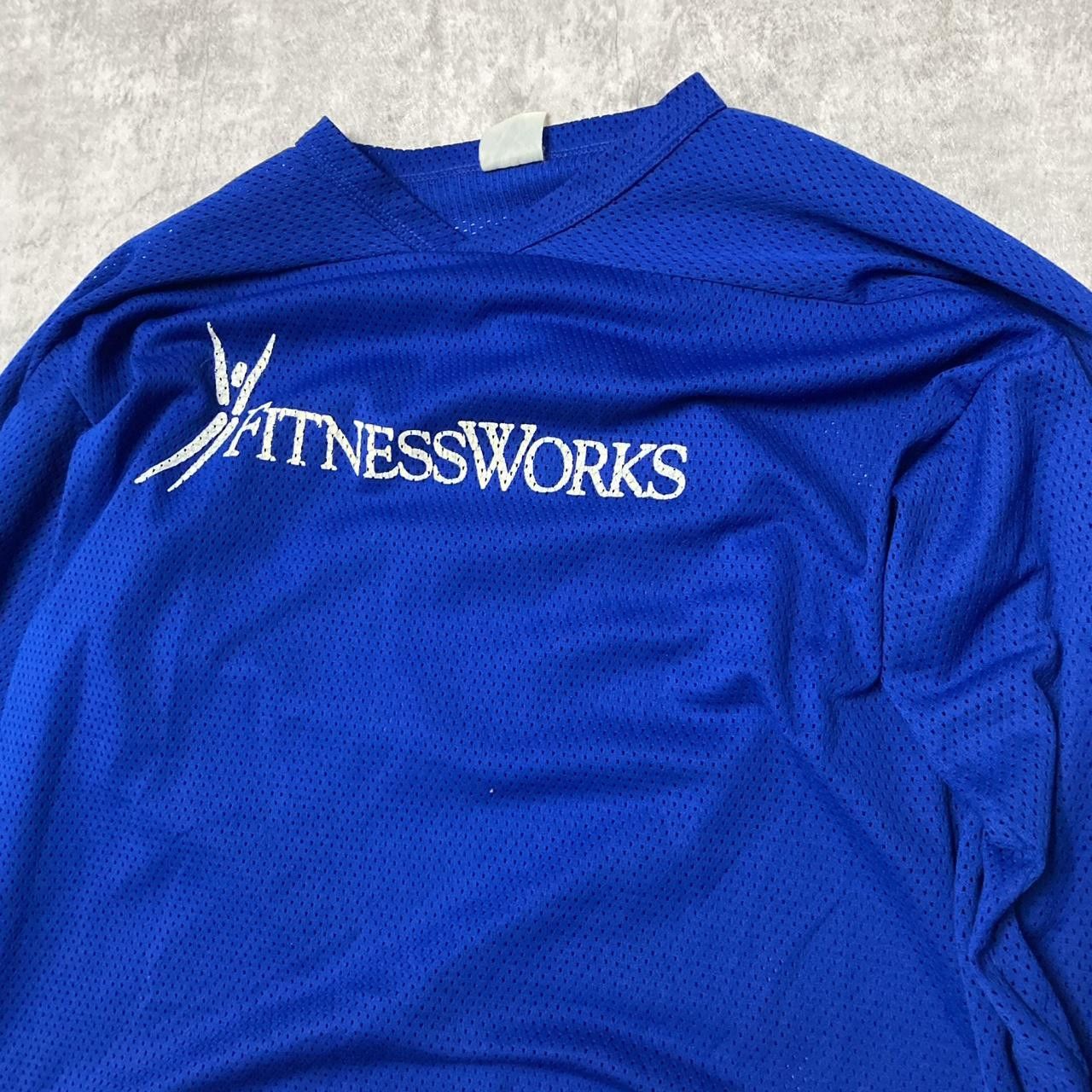 Other Blue and white Fitness Works mesh long sleeve shirt fitness Size US M / EU 48-50 / 2 - 2 Thumbnail