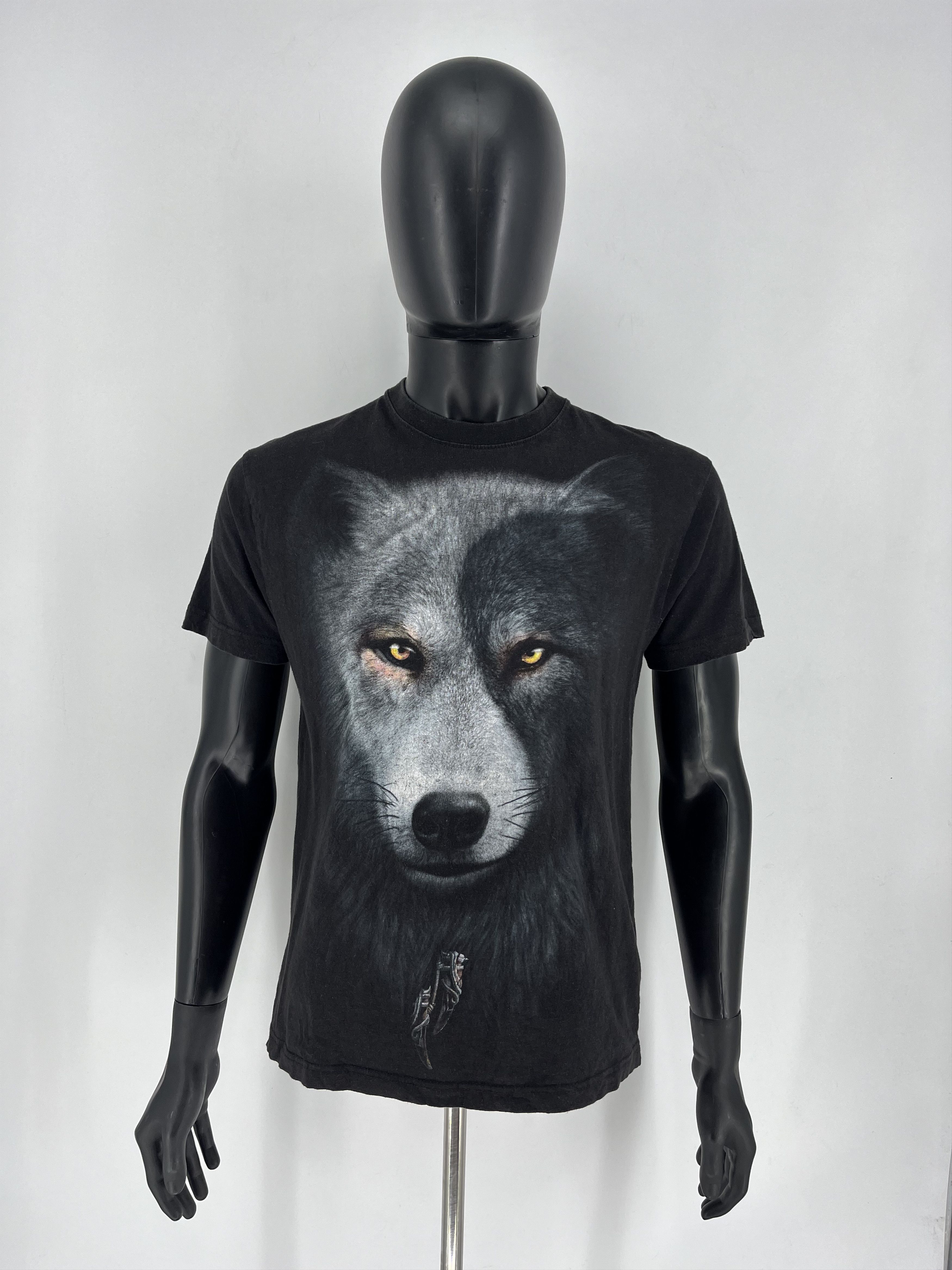 Band Tees Vintage 90s Wolf Face Boxy Fit Tee Toys Rock Spiral Size M Size US M / EU 48-50 / 2 - 2 Thumbnail