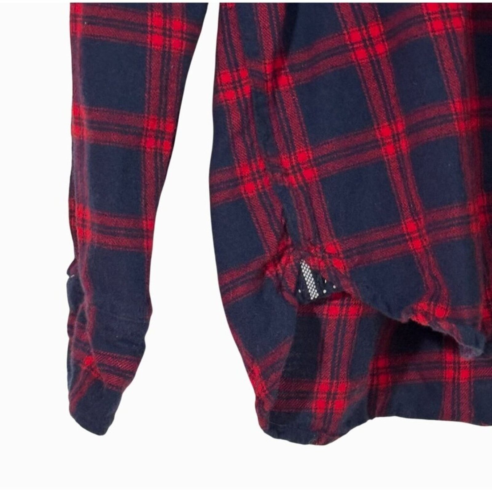 Other Denim & Flower Shirt Men's XL Flannel Casual Red/Blue Plaid Size XL / US 12-14 / IT 48-50 - 4 Thumbnail