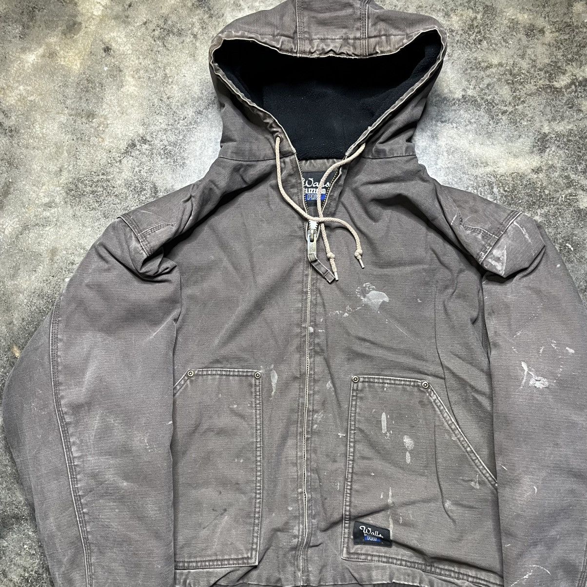 Vintage vintage carhartt style zip up distressed jacket Size US L / EU 52-54 / 3 - 5 Thumbnail