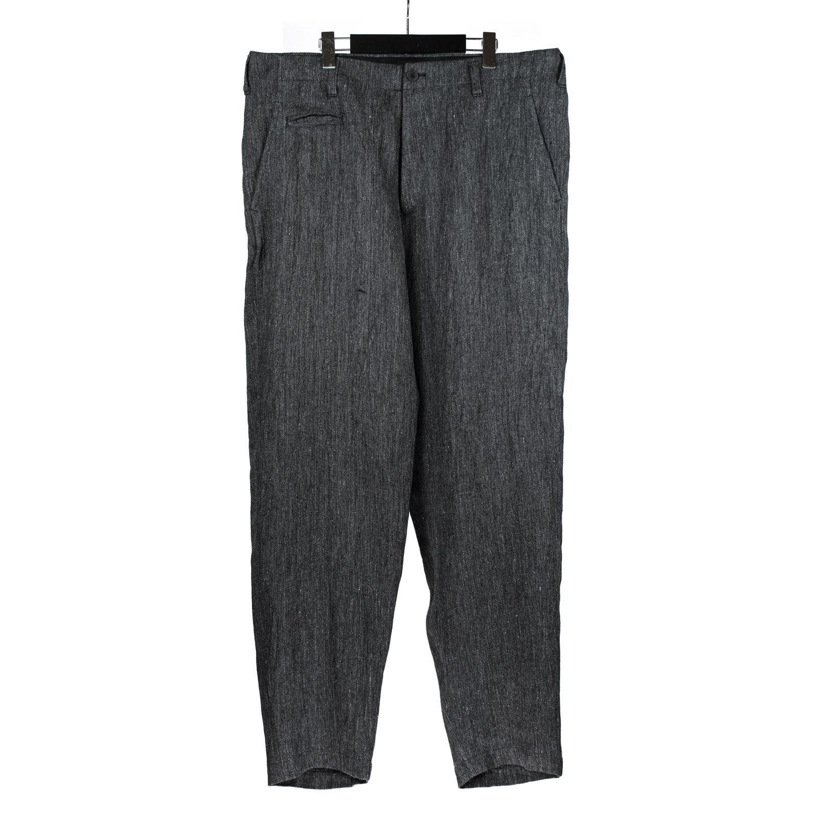 Yohji Yamamoto Yohji Yamamoto Pour Homme - FLAX TOP GABARDINE SLIM PANTS Size US 30 / EU 46 - 1 Thumbnail