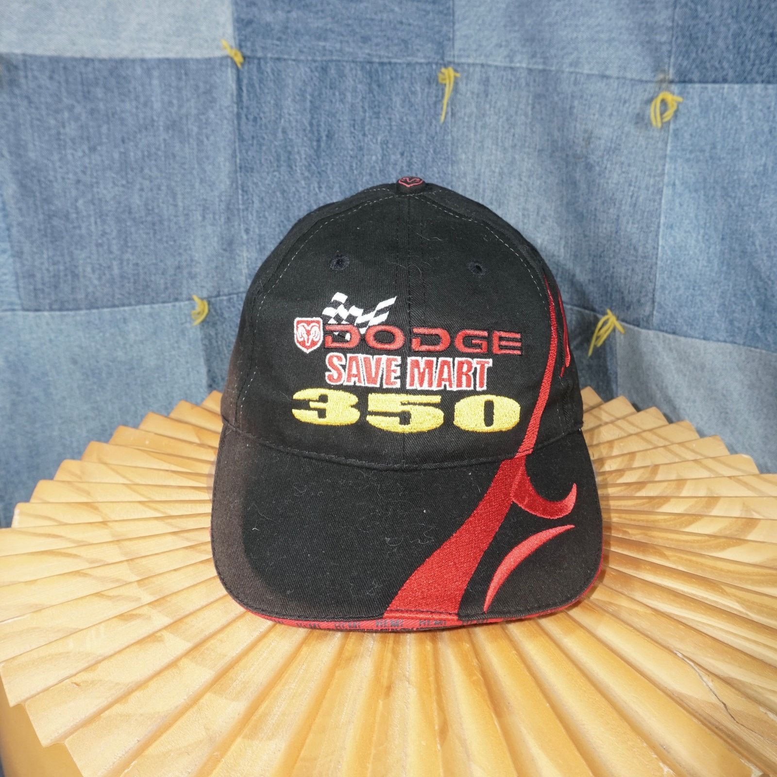 NASCAR OSFA - Vintage Y2K dodge save Mart 350 embroider 2000s hat Size ONE SIZE - 1 Thumbnail