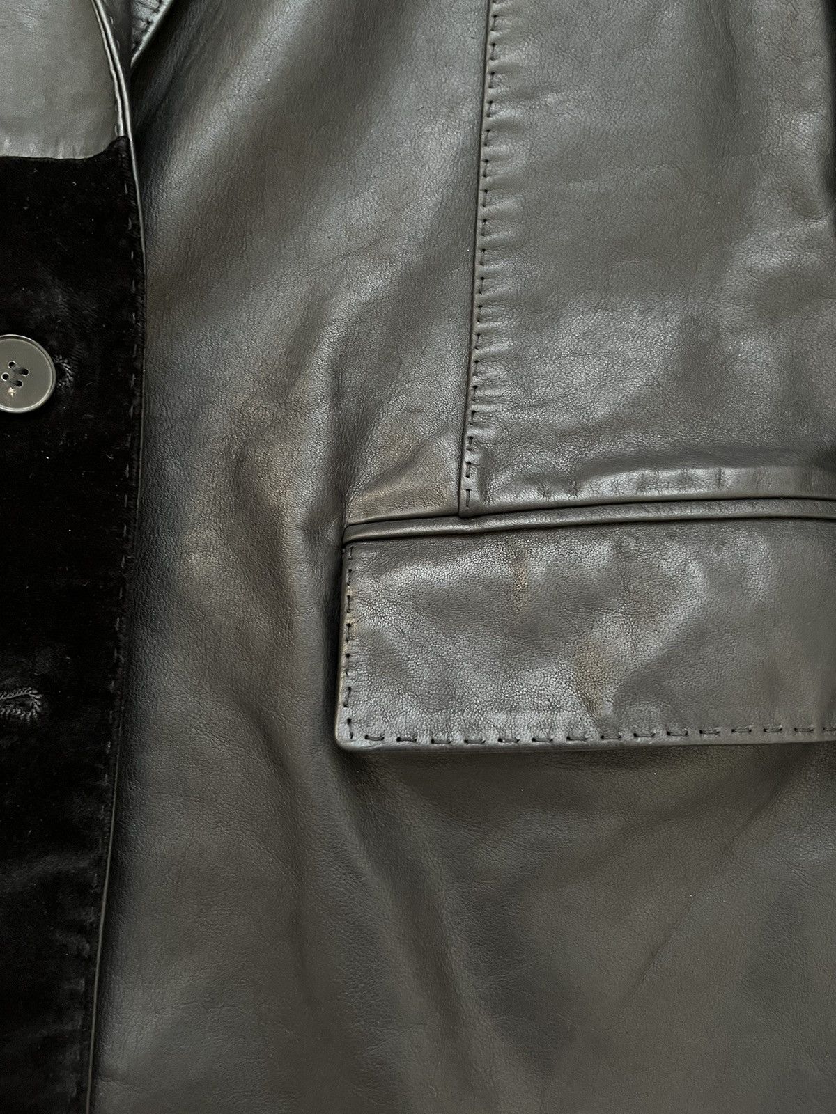 Haider Ackermann FW17 Leather Velvet Hybrid Blazer Jacket Size US S / EU 44-46 / 1 - 5 Thumbnail