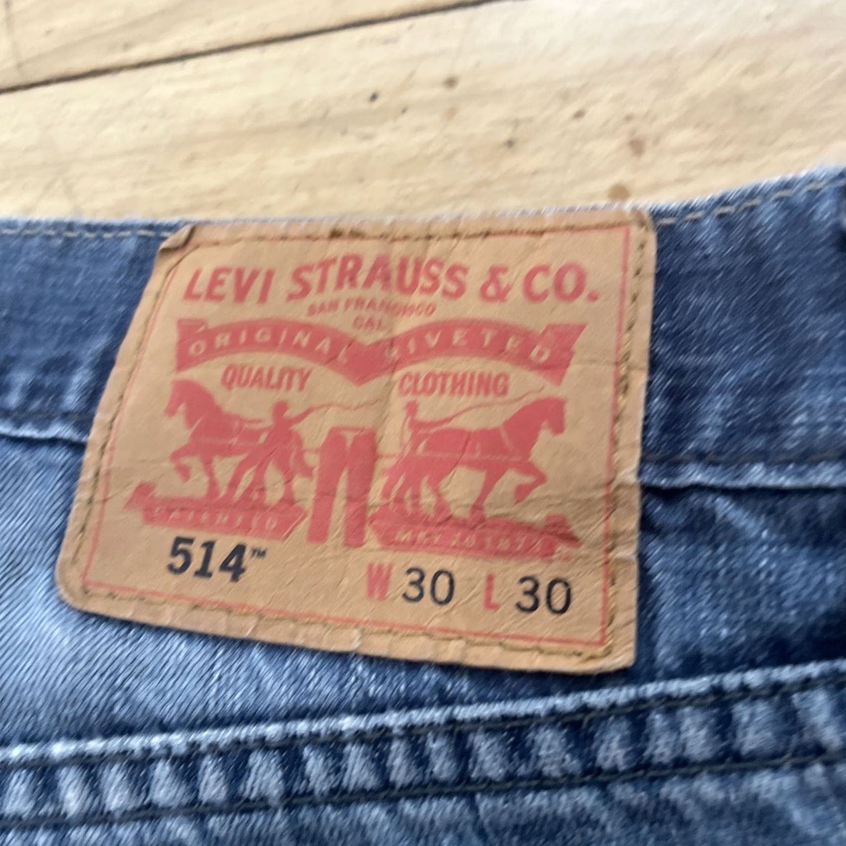 Levi's Levi's 514 Jeans Men 30x29 Slim Straight Blue Denim Skate School USA Y2k Streetwear Pants Size US 30 / EU 46 - 4 Thumbnail