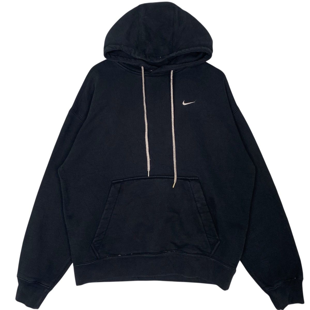 Vintage Nike Hoodie Sweater Small Logo Black Size M