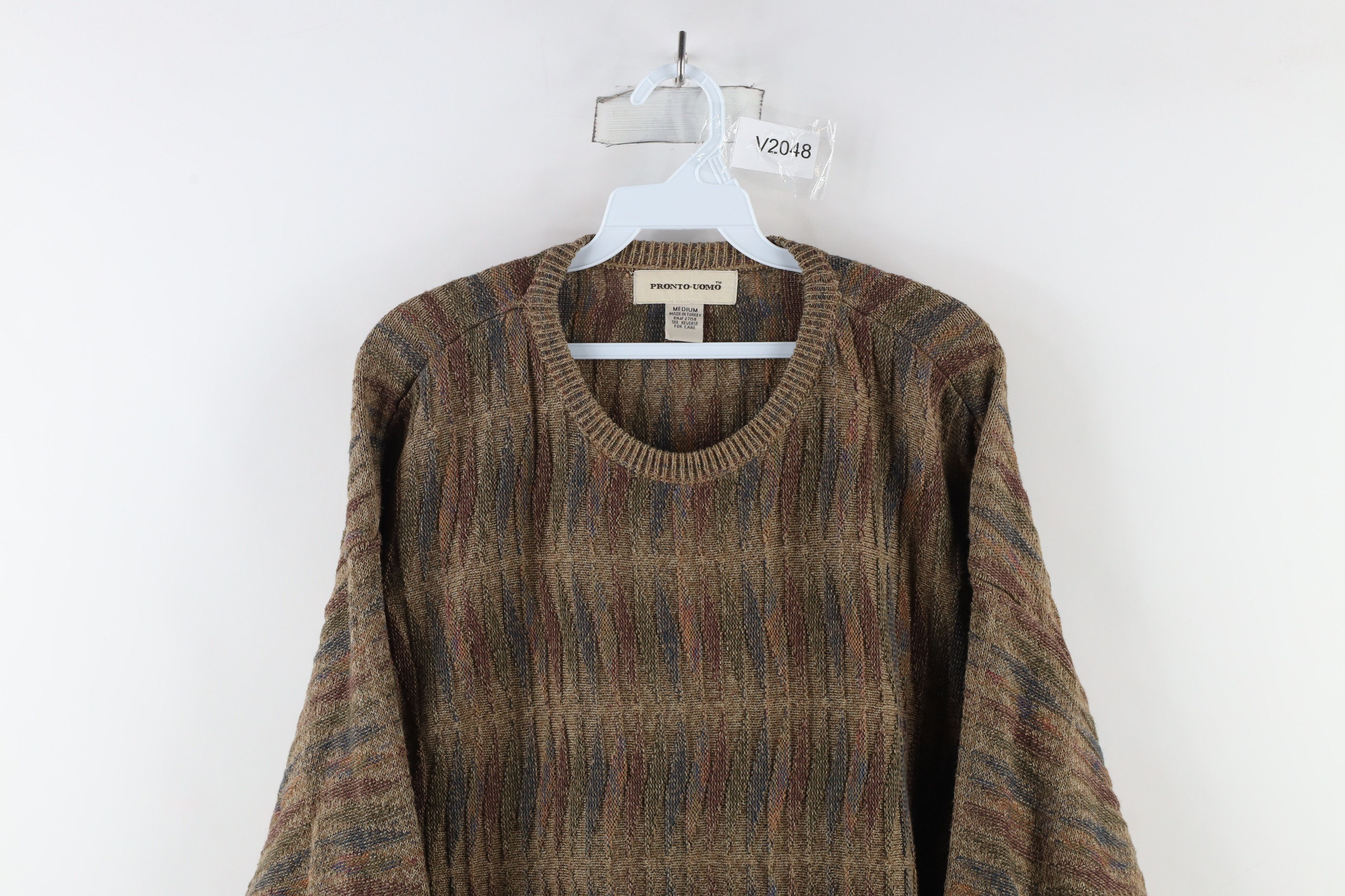 Vintage Vintage 90s Coogi Style Rainbow Knit Cosby Sweater Size US M / EU 48-50 / 2 - 2 Thumbnail