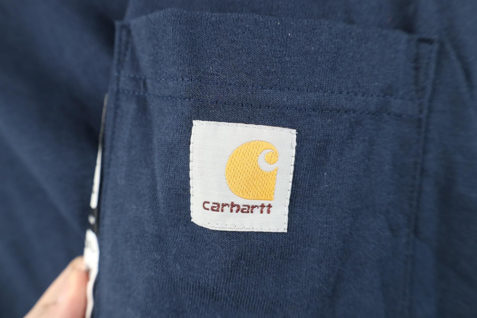 Carhartt Deadstock Vintage Y2K Carhartt Long Sleeve Pocket T-Shirt Size US XXL / EU 58 / 5 - 7 Thumbnail