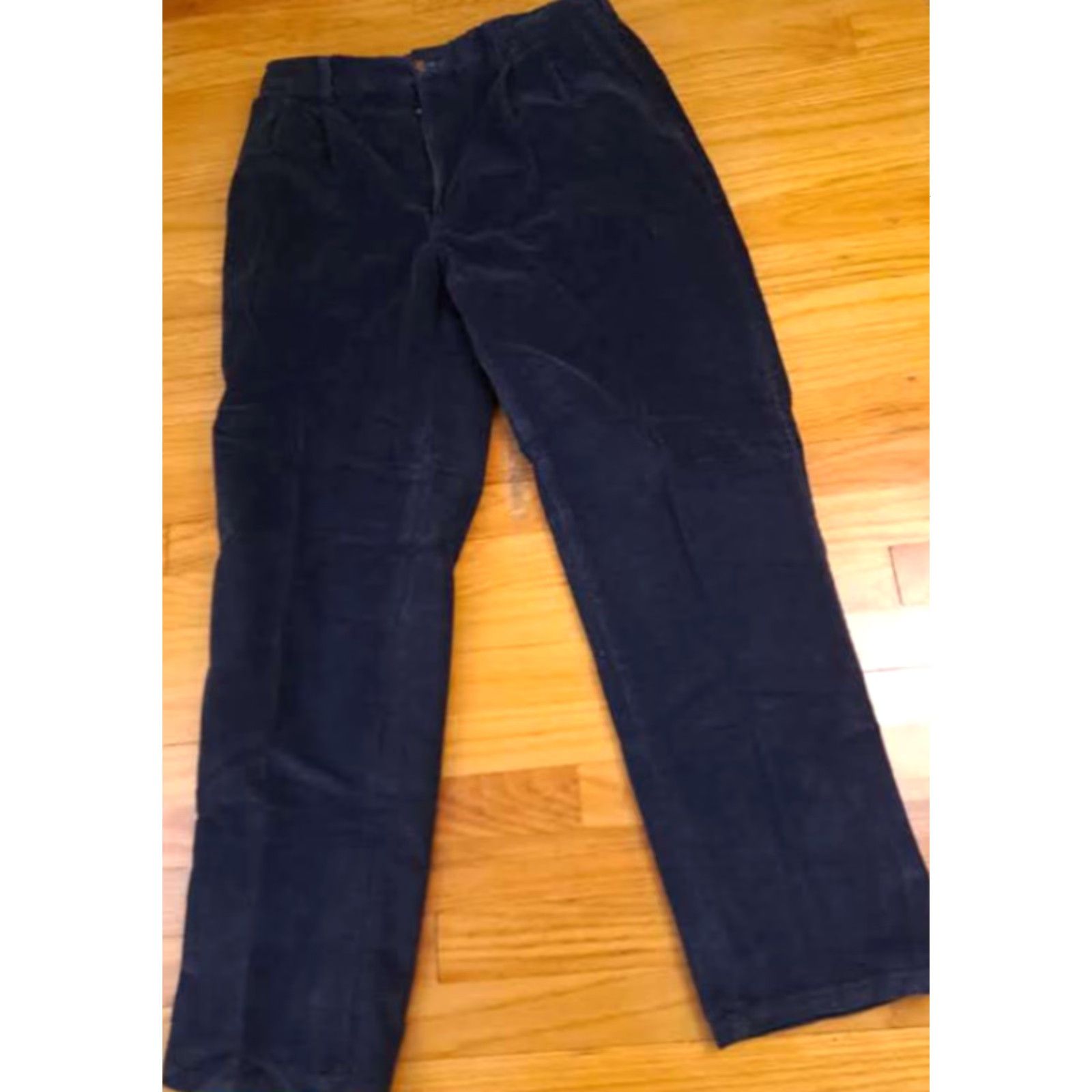 Vintage Cotton Supply Quality Goods USA Made Thick Navy Corduroy Pants Unisex Adults 36 Regular Bootcut 32 Inseam Blue Cotton Corduroy Dress Pants Size US 36 / EU 52 - 2 Thumbnail