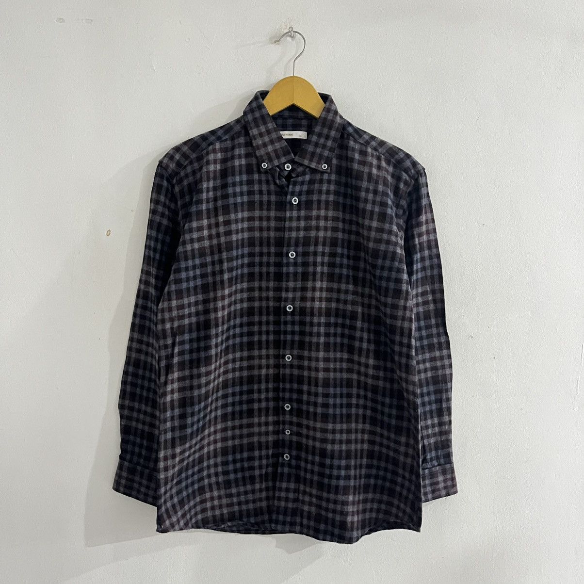 Japanese Brand Gent Homme - LS Check Button Up Shirt Size US L / EU 52-54 / 3 - 1 Thumbnail