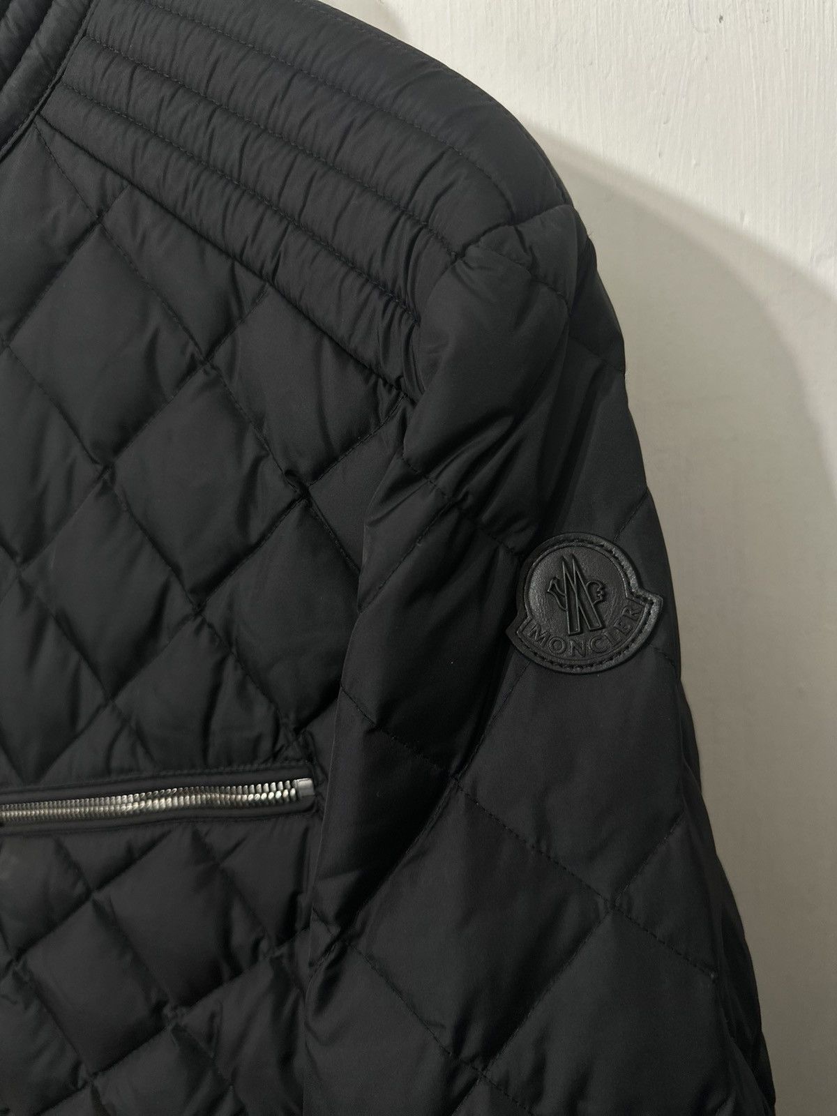 Moncler Quilted Moto Down Jacket Size US L / EU 52-54 / 3 - 2 Thumbnail