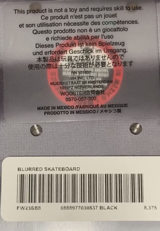 Supreme Blurred Skateboard Size ONE SIZE - 3 Thumbnail