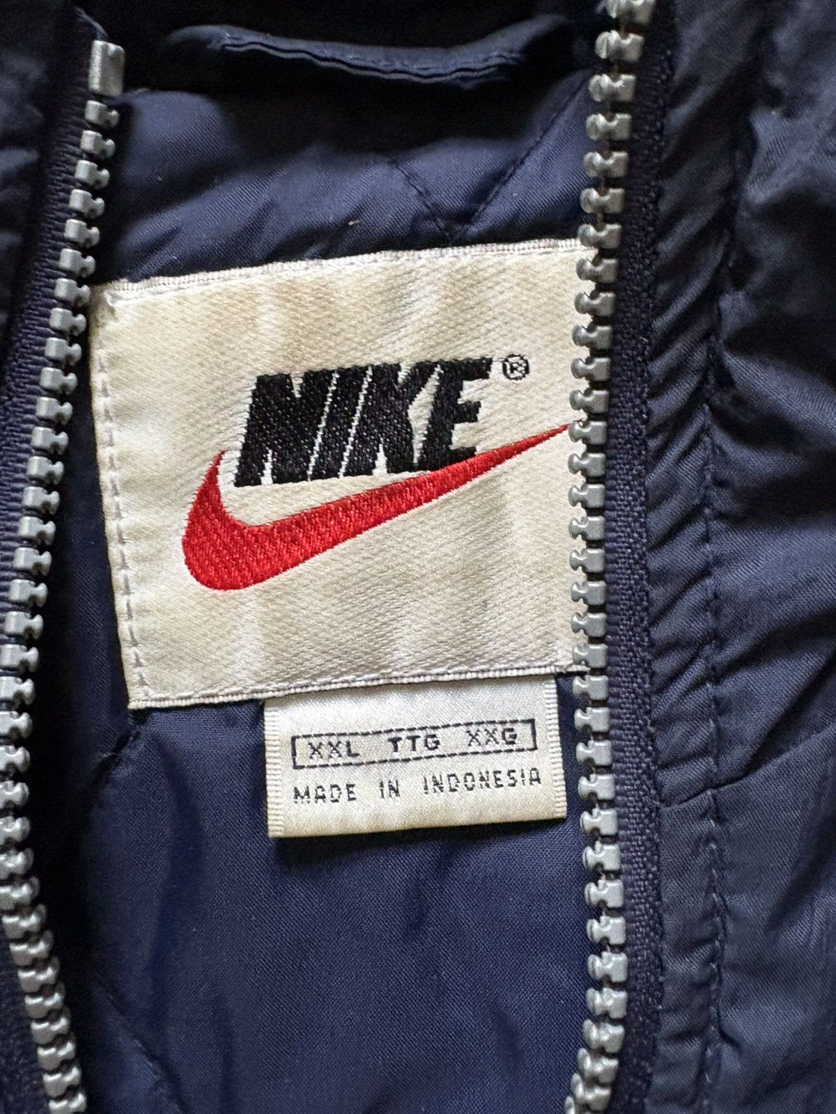Nike × Vintage Vintage NIKE Navy Blue Parka Jacket Size US XXL / EU 58 / 5 - 5 Thumbnail