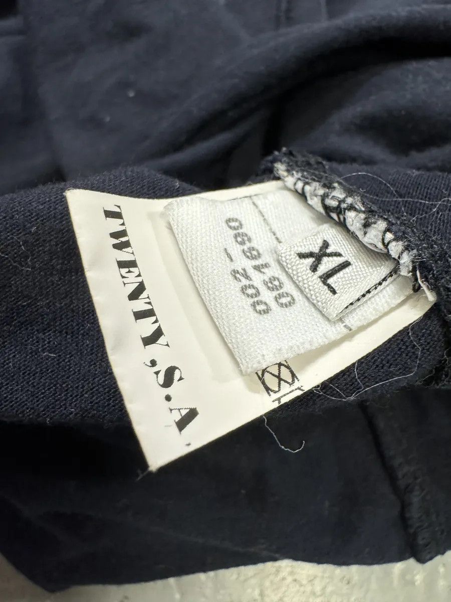 Marithe + Francois Girbaud 1990s Marithé + François Girbaud Navy Contemporary V Neck Longsleeves Size US L / EU 52-54 / 3 - 7 Thumbnail