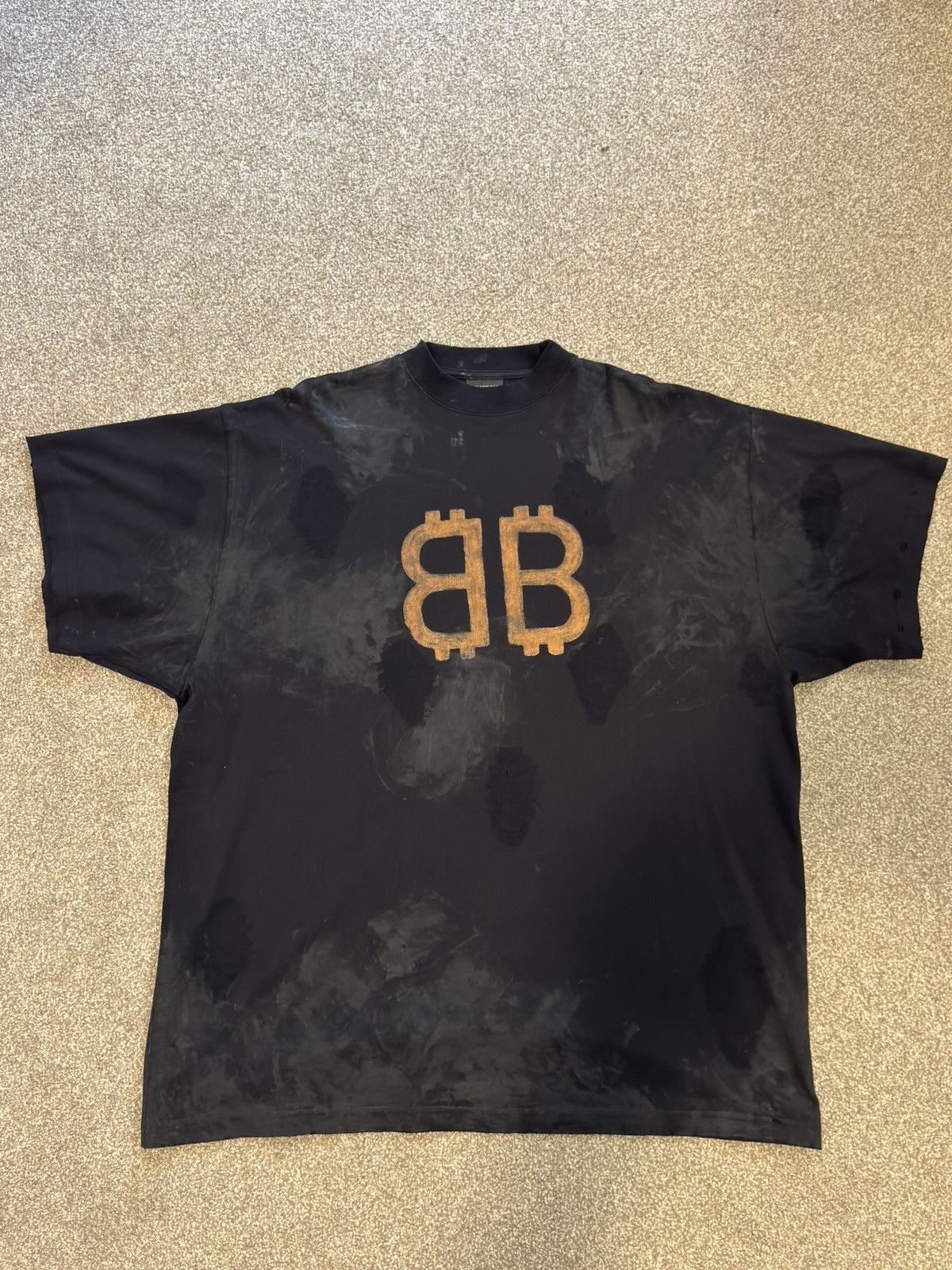 Balenciaga BALENCIAGA CRYPTO BB T-SHIRT Size US L / EU 52-54 / 3 - 3 Thumbnail