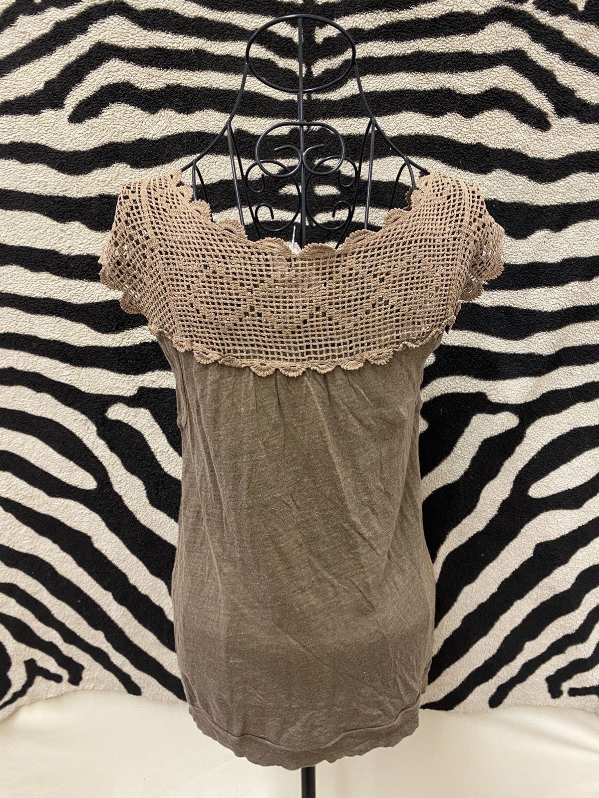 Vintage Loose brown linen shirt Size XS / US 0-2 / IT 36-38 - 5 Thumbnail