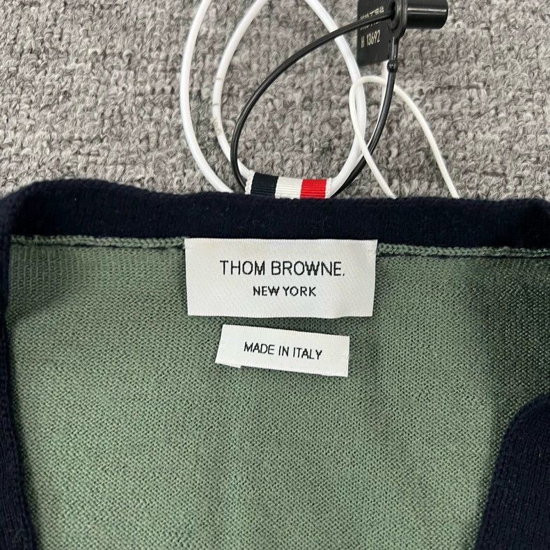 Thom Browne Thom Browne size12 Green patchwork sweater Size S / US 4 / IT 40 - 4 Thumbnail