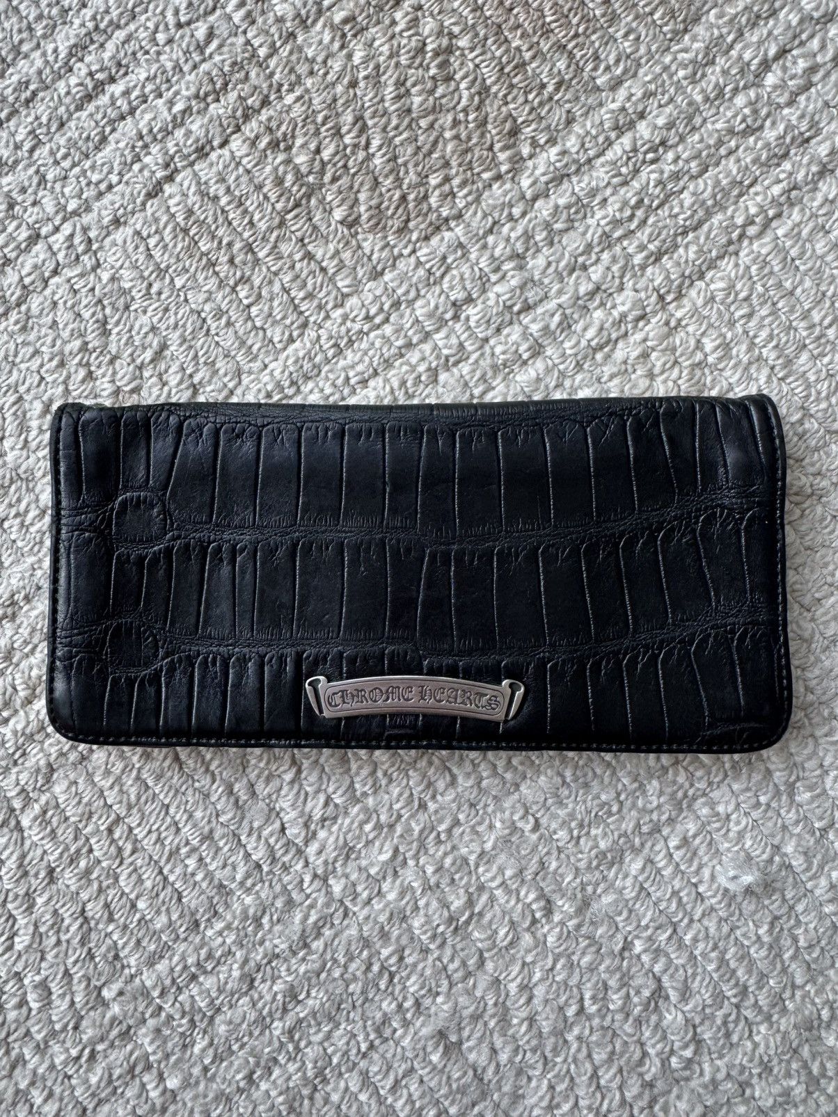 Chrome Hearts CHROME HEARTS Black Alligator Leather Wallet Size ONE SIZE - 2 Thumbnail