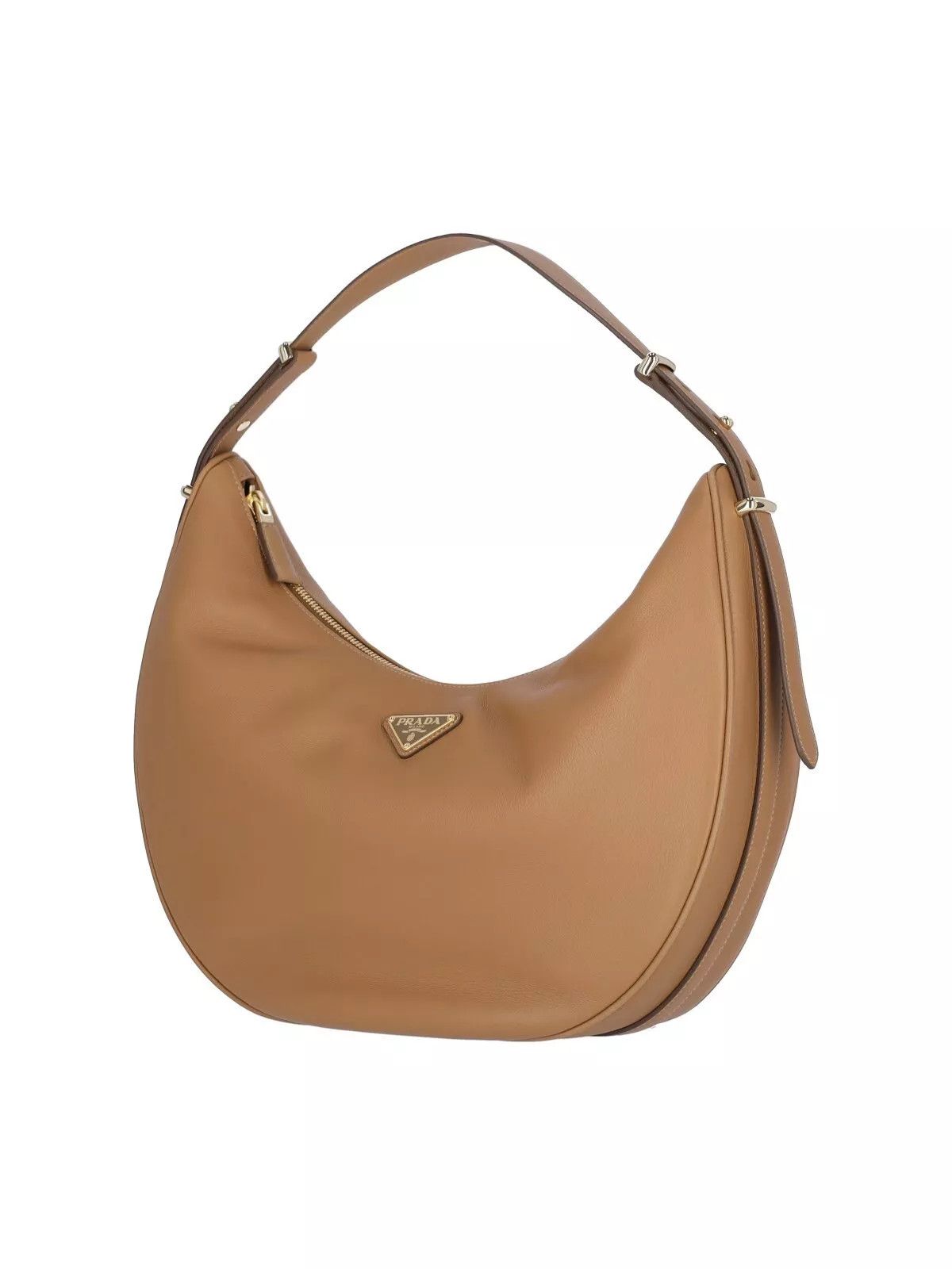 Prada PRADA Arque Large Caramel Leather Shoulder Bag Size ONE SIZE - 2 Thumbnail