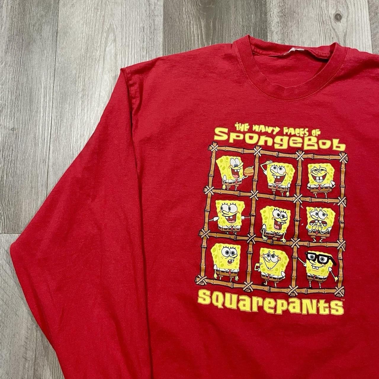 Nickelodeon × Vintage Vintage 2002 The Many Faces of SpongeBob SquarePants Shirt Size US L / EU 52-54 / 3 - 2 Thumbnail