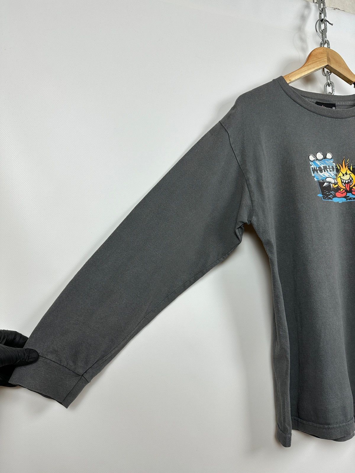 Hook-Ups Vintage World Industries Skateboard Long Sleeve Shirt Size US M / EU 48-50 / 2 - 10 Thumbnail