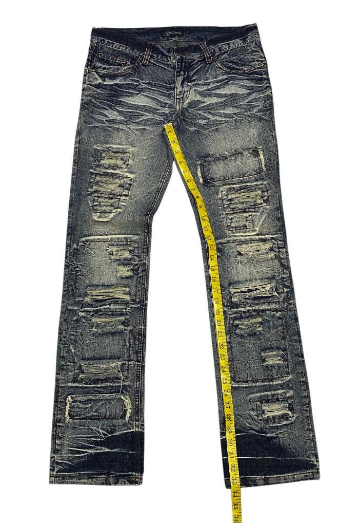 If Six Was Nine × Japanese Brand × LOWBOX LowBox Ripped Distressed Denim Punk Rock Undercover Inspired Size US 32 / EU 48 - 17 Thumbnail