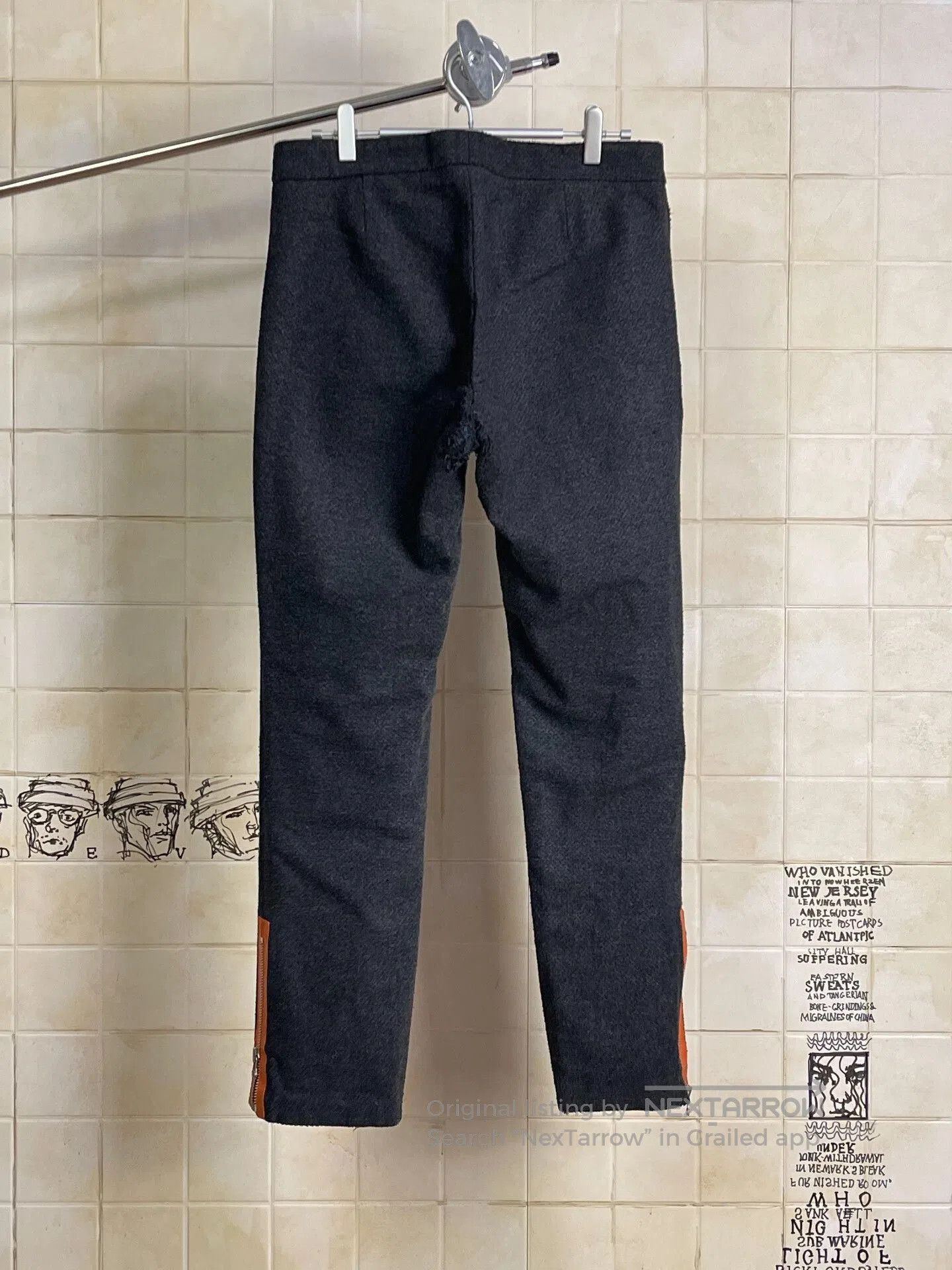 JW Anderson J.W.ANDERSON Wool Trousers with RIRI Zipper. Size US 30 / EU 46 - 2 Thumbnail