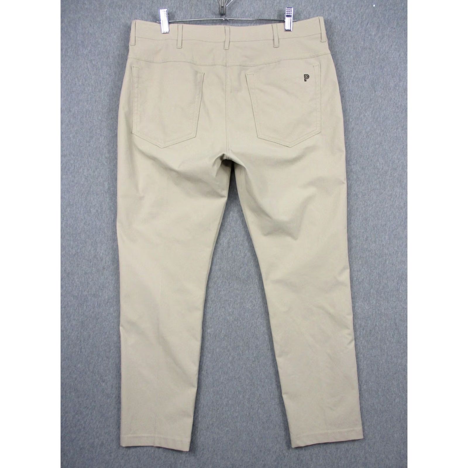 Vintage Public Rec Pants Mens 33x30 Beige Slim Tapered 5-Pocket Khaki Chino Slim Fit Casual Tapered Leg Mens Size US 33 - 5 Thumbnail