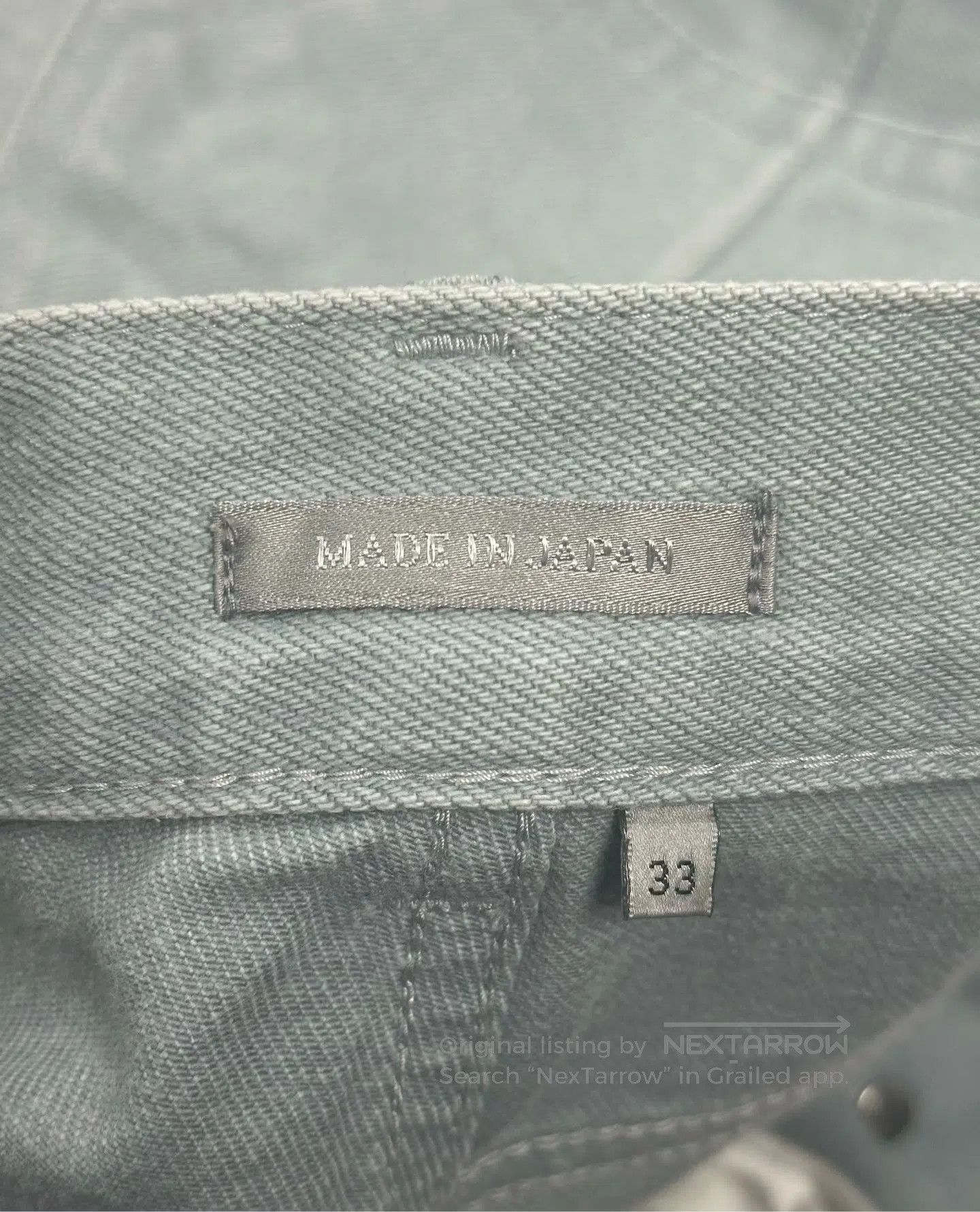 Dior Dior Slogan Embroidered Letter Logo Denim Long Pants| Size US 33 - 4 Thumbnail