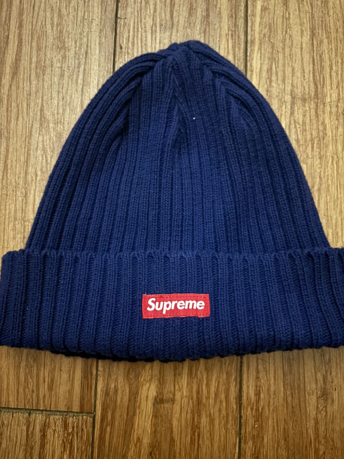 Supreme Supreme Overdyed Beanie 'Light Navy' | Grailed