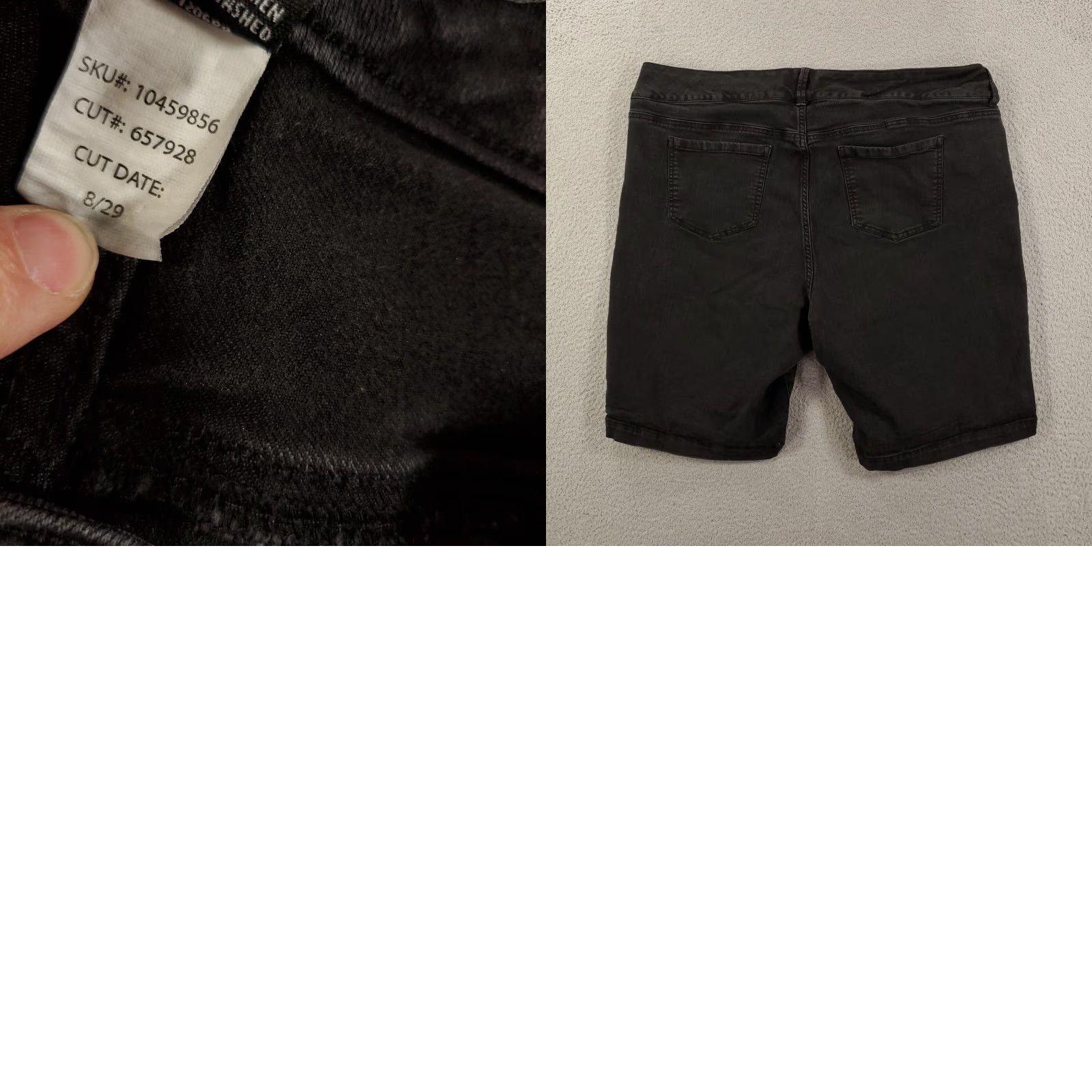Torrid Torrid Denim Shorts Womens 24 Black Jorts Stretch Flex 42x10 Dark Wash Size 42" / US 20 - 8 Thumbnail