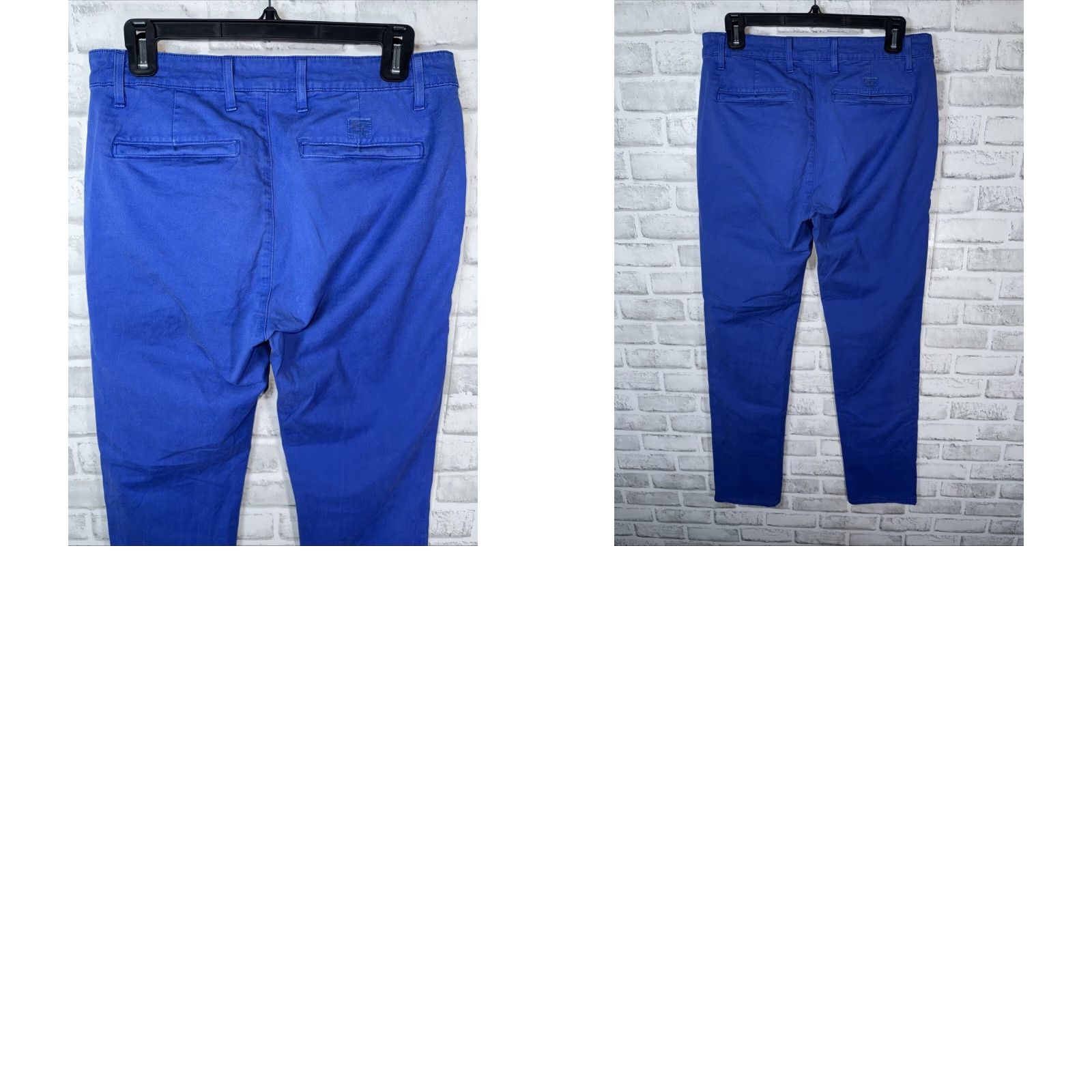 Vintage AG Adriano Goldschmied Pants 30x33 blue Slim Straight Stretch 49 Mens Size US 30 / EU 46 - 8 Thumbnail