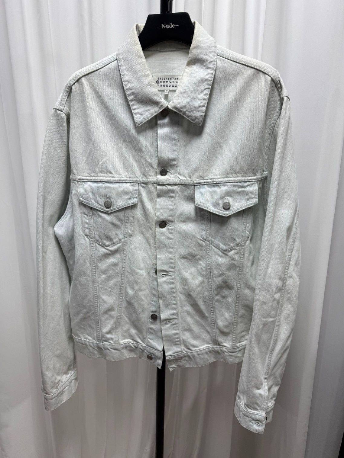 Maison Margiela Sz 52 Maison Margiela White Denim Jacket-2505 Size US L / EU 52-54 / 3 - 1 Thumbnail