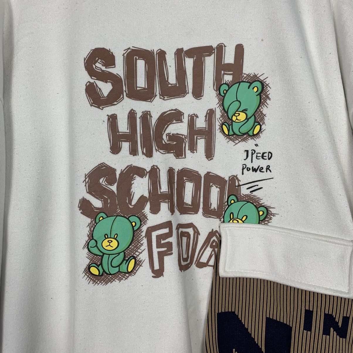Japanese Brand South High School Crewneck Sweater Size 3XL / US 20-22 - 10 Thumbnail